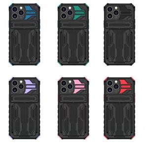 Étui antichoc avec support pour <span class=keywords><strong>iPhone</strong></span> 16 15 8 Plus 13 <span class=keywords><strong>Pro</strong></span> <span class=keywords><strong>Max</strong></span> 11 XS <span class=keywords><strong>Max</strong></span> XR, fente pour cartes, béquille, coque en TPU PC, sac OPP - Product Image 2