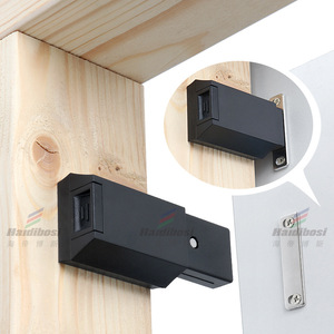 Heavy Duty Cabinet <b>Door</b> Rebounder H039 Black White ABS Plastic Minimalist Design Easy Installation For Large Cabinet <b>Doors</b> - Product Image 3