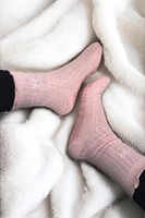 Chaussettes de yoga antidérapantes douces et luxueuses, chaussettes de Pilates à volants, taille unique, 100% coton, chaussettes confortables pour tous les jours