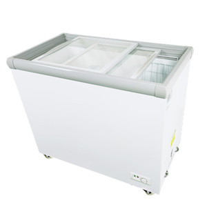 Réfrigérateur porte horizontale en verre <span class=keywords><strong>Convertible</strong></span>, caisse de supermarché, congélateur vitrine, simple température, pour cuisine commerciale - Product Image 1
