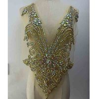 Strass en cristal 3D en forme de fleur, à coudre, pour vêtements, chaussures, nail art - Applique en strass 3D en verre pour corsage
