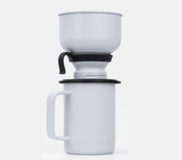 Nouvel arrivage : Kit de filtration de café portable en acier inoxydable, personnalisable avec logo, pour le brassage de café en extérieur, camping et voyage