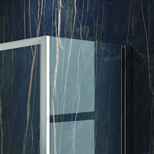Kamalu KF5000S Moderna Cabina Doccia Angolare 140x80 cm Senza Telaio Vetro Anti-Calcare 6mm Rettangolare Dritta in ABS per Bagno - Product Image 6