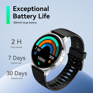 Reloj Inteligente AMOLED Redondo, Resistente al Agua 1ATM, Monitor de Actividad Física con Frecuencia Cardíaca, Seguimiento del Sueño, Asistente de Voz con IA y Respuesta <span class=keywords><strong>a</strong></span> Llamadas - Product Image 6