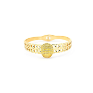 Crystal <b>Bracelet</b> 316L Stainless Steel PVD Gold Plated Oval Stone Design Fashion Jewelry For Women - Product Image 2
