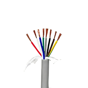 Câble de commande OEM ultra-flexible blanc à 8 conducteurs en cuivre nu, non blindé/blindé, PVC/LSZH, 600V AC/DC, pour environnements inflammables - Product Image 1