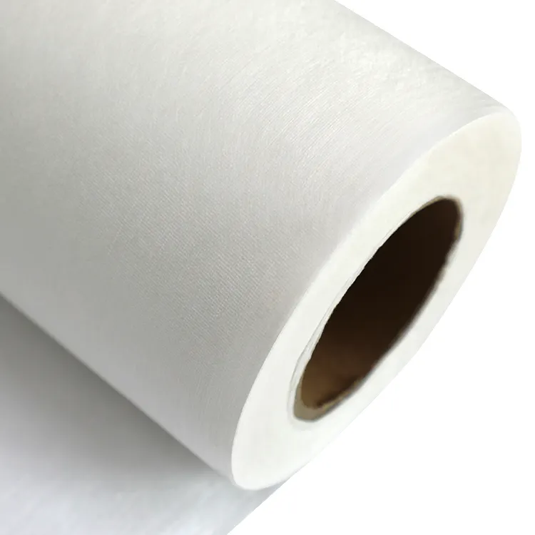 بكرة قماش من الليوكسل بتصميم رقيق أبيض بكرات قماش غير منسوجة لإخفاء الجل بعد المعالجة