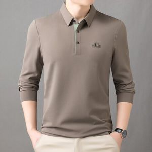 Chemise <span class=keywords><strong>Homme</strong></span> Confortable Printemps-Automne 2026 à Manches Longues Unie, Coupe Ample Décontractée pour Affaires, en Polyester et Spandex - Product Image 2