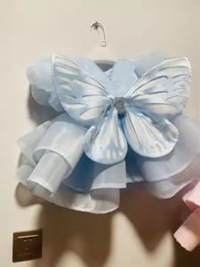 <span class=keywords><strong>Abito</strong></span> da Cerimonia Elegante di Lusso per Bambine da 1 a 12 Anni, Manica Corta con Farfalla e Strascico <span class=keywords><strong>Lungo</strong></span>, Vestito da Damigella 2026 - Product Image 2