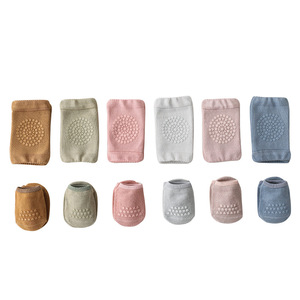 Nuevas rodilleras para niños, juego de calcetines para el suelo del bebé, Calcetines antideslizantes para bebés, Protección deportiva para gatear, calcetines para niños pequeños - Product Image 3