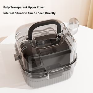 Portable Transparent Grand Espace <span class=keywords><strong>Hamster</strong></span> <span class=keywords><strong>Cage</strong></span> En Plein Air De Luxe Villa À Main <span class=keywords><strong>Cage</strong></span> pour Petits Animaux - Product Image 3