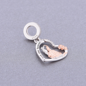 Abalorio de Plata de Ley 925 <span class=keywords><strong>para</strong></span> Pulsera Pandora Original, Diseño de <span class=keywords><strong>Novios</strong></span> Bailando, <span class=keywords><strong>para</strong></span> Mujer, <span class=keywords><strong>para</strong></span> Creación de Joyas - Product Image 4