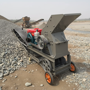 Concasseur à marteaux portable haute efficacité UE - Capacité 20t/h pour le concassage de galets de rivière et de roches - Product Image 1
