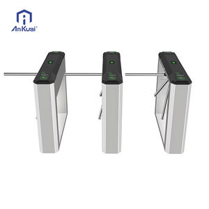 Tourniquet vertical en acier inoxydable compatible avec les systèmes de contrôle d'accès haute sécurité antirouille avec lecteurs de codes <span class=keywords><strong>RFID</strong></span>/QR - Product Image 3