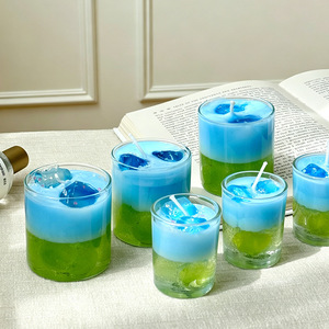 เทียนหอม LANJO รุ่น New Jelly Wax กลิ่นหอมสดชื่น พร้อมฐานเรืองแสง ตกแต่งบ้าน ห้องนอน ของขวัญสำหรับแขกงานแต่งงาน - Product Image 1