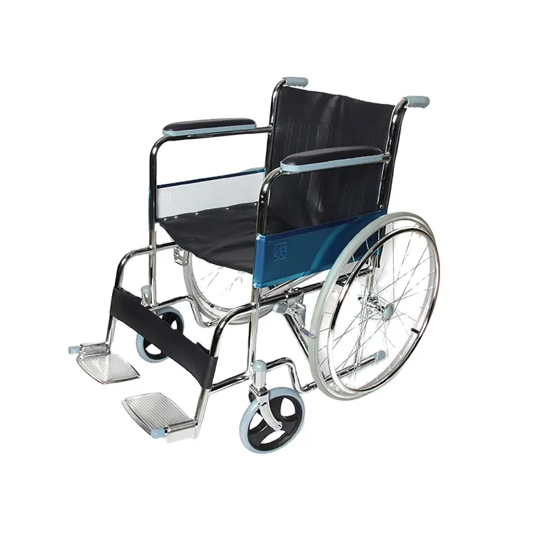 בkaiyang כיסא גלגלים סיטונאי KY809 למעלה למכור גלגל כיסא זול מחיר מתקפל כיסא גלגלים כלכלה פלדה ידנית סטנדרטי כיסא גלגלים