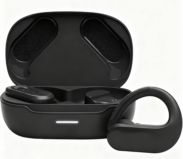 In-Ear  Earbuds with 50H Endurance, Waterproof & Dustproof, Black Wireless Sports Earphones