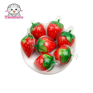 3 <span class=keywords><strong>D</strong></span> Gummy Candy Halal Forma de fresa Soft Chewy Gummy Candy Jelly Jam Filled Caramelos de Halloween - Product Image 4