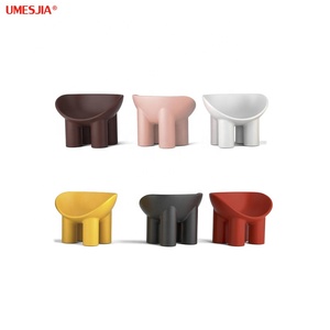 Sillón moderno de fibra de vidrio para sala de estar, sillón de salón de estilo italiano roly poly, cubierta con cojín de tela, juegos de mesa <span class=keywords><strong>siad</strong></span> - Product Image 3