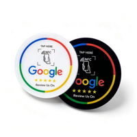 Acryl NFC Google Bewertungskarte 13,56MHz ISO14443A NTAG213 215 216 für Ladentheke Tischzugangskontrollkarten