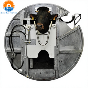 Caja de Contención y Sacrificio Rotatoria Automática para Ganado, Certificada Halal por ZBHT, Equipo de Aturdimiento Humano y Eficiente, Máquina para Mataderos - Product Image 1