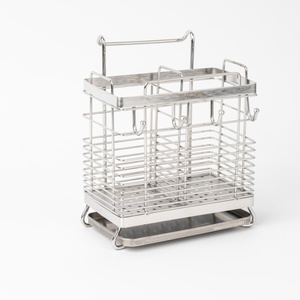 Estante de Almacenamiento para Platos de Acero Inoxidable 304, Ajustable, Multifuncional, Tipo Mesa, para Cubiertos y Vajilla - Product Image 2