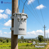 Transformateurs électriques industriels de type sec immergés dans l'huile, triphasés, pour le contrôle de puissance