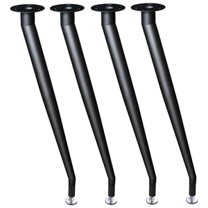 Gambe Regolabili per Tavolo da Pranzo e Ufficio, Set di 4 Gambe Inclinabili in Metallo da 28 Pollici per Tavolo da Caffè, Uso Interno ed Esterno - Product Image 1