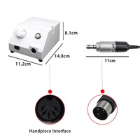 Micromoteur de polissage dentaire portable 184 65W 35000 tr/min avec connecteur de type E, fabrication coréenne