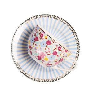 Tazza da caffè e piattino in ceramica Bone China personalizzati in stile fiore all'ingrosso Set di tazze da tè Vintage per regalo di nozze - Product Image 6