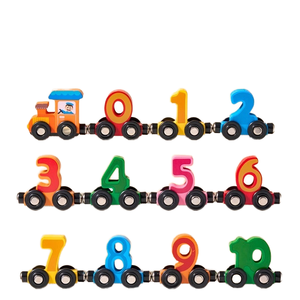Tren de Números de Madera Montessori, 12 Piezas, Bloques de Construcción Apilables para Contar, Juego Educativo de Matemáticas para Niños Pequeños - Product Image 6