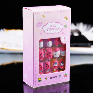 Uñas Postizas <span class=keywords><strong>para</strong></span> Niños, 120 Piezas, Estilo Océano, Seguras y No Tóxicas, con Pegatinas de Gelatina, Tamaños Surtidos - Product Image 4