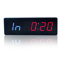 Tuoxing 1,5 Zoll 6-stellige LED Digitale Elektronische Weckeruhr für Innenräume, Günstige Mini-Wanduhr, Intervall-Timer, Fitness-Timer