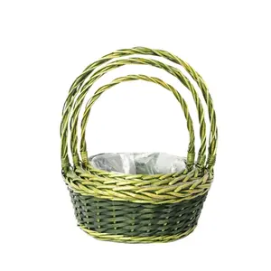 Hot Sale Outdoor Picknick Lagerung Obst Brot einkaufen Korb Geschenk gewebten Korb