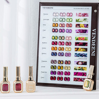 Kit de vernis à ongles gel œil de chat aux fruits, 100 couleurs, sans HEMA ni TPO, à retirer par trempage, vente en gros, kit de gel UV personnalisé et échantillon sur support en cuir