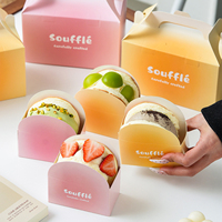 Boîte d'emballage pliable personnalisée écologique pour soufflé, crème glacée, beignets, Taiyaki, œufs épais, burgers, pâtisseries – Contenant à emporter