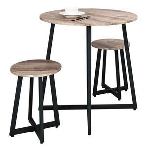 Mesa de Comedor Redonda de Madera de Fabricación Profesional, Juego de Mesa de Comedor de Madera que Ahorra Espacio para 4 Personas - Product Image 4