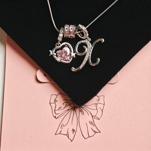 Augurando collana con lettere di zircone cuore A-Z catena con ciondolo iniziale per le donne migliore <span class=keywords><strong>amico</strong></span> regalo in stile gioielli - Product Image 5