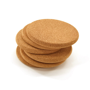 Nhà Máy Bán buôn tùy chỉnh 4 inch uống ly cà phê thủy tinh Mat gỗ đế lót ly thăng hoa nút chai placemats và nút chai đế lót ly - Product Image 5