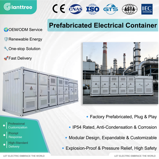 GIANTTREE Compact Prefabricated Metal 630KVA-2500KVA Power Transformer 10KV Box Type Substation 50/60Hz Three Phase Frequency