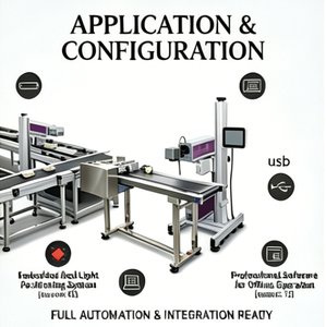 Machine de marquage et gravure laser CO2 haute vitesse 30W pour verre et bouteilles d'eau transparentes en PET, avec certification CE de haute qualité - Product Image 3