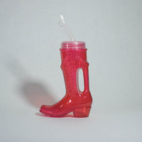 Nouveauté Cowboy Boot Mug Cups 24 oz Botte de bière en plastique réutilisable pour Cowboy