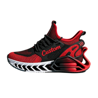 Chaussures de sport personnalisées OEM ODM Marque privée Maille respirante Amorti à lame Chaussures de course athlétiques Vente directe usine