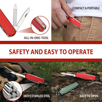Couteau pliant NexTool OEM Mini avec manche en aluminium et lame 420J2, couteau de poche pour le camping, la chasse, l'EDC, le bricolage