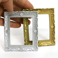 Mini cadre Photo en résine d'aigle doré mat 1:12bjd maison de poupée modèle accessoires cadre Photo bricolage