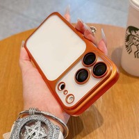 Coque Orange pour iPhone 17, Électroplaquée Translucide, pour iPhone 17 Pro Max, Étui de Luxe Premium, MOQ 500