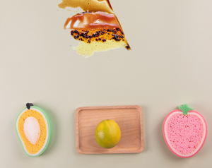 Bola de baño con forma de fruta, esponja de baño para ducha de bebé con espuma para frotar - Product Image 5