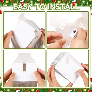 Pequeña Lámpara de Viento Metálica Estilo Jardín, Portavelas Navideño para Decoración del Hogar y la Casa, Artículos Festivos para las Fiestas - Product Image 5