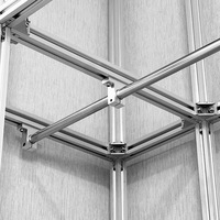 Profil aluminium industri 2040 standar EU untuk pencetak 3D dan meja kerja DIY
