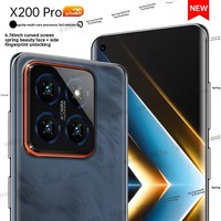 Teléfono Inteligente Original Android Pure Edition Octa Core 5G X200Pro con Pantalla Curva, Doble SIM, Económico para Estudiantes, Nuevo Sin Abrir, MediaTek